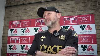 Lee Bircham speaks to Eagles TV after the 31 win against AFC Sudbury [upl. by Ynamad]