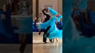 Slow Fox😍❤️😘 dancevideo dancesport ballroomdance wdsf wdc wdo choreography waltz dress [upl. by Christalle50]