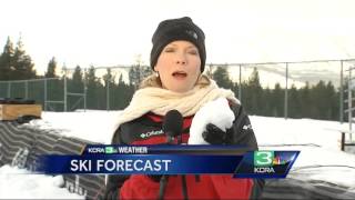 Snow report for the weeked from Lake Tahoe [upl. by Whitnell]