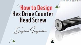 Hex Drive Counter Head Screw  EngineerImagination solidworks shorts trending viral 3d [upl. by Mariquilla550]