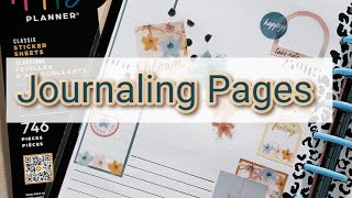 Decorating Happy Planner Note Pages for Journaling  Softly Modern [upl. by Nonnel]