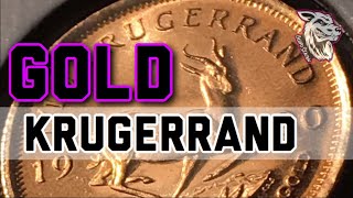 KRUGERRAND SOUTH AFRICA GOLD BULLION 110 oz IN HD  LATEST FRACTIONAL GOLD PICK UPS [upl. by Ezarra994]