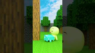 Tree vs Mikey And His Diamond Helmet  Maizen Animation Cartoon shorts animation [upl. by Rawde29]