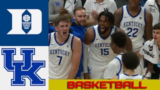 6 DUKE vs 19 KENTUCKY Basketball Game Full Highlights 2024 [upl. by Abeh]