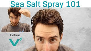 Sea Salt Spray 101  How To Style Mens Hair Fast With Sea Salt Spray [upl. by Bernette]