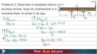 Problema 3 Esforços solicitantes [upl. by Yesteb720]