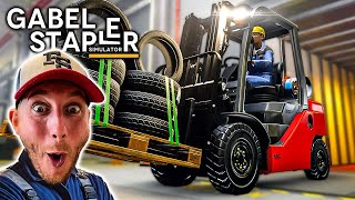 Ich kaufe ein GABELSTAPLER amp transportiere Paletten 01  Forklift Gabelstapler Simulator [upl. by Ayarahs]