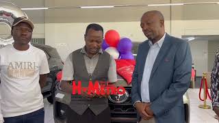 Leonard Karikoga Zhakata collects his Toyota Fortuner gifted by Wicknell Chivayo [upl. by Oiramaj188]