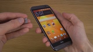 HTC One M8  How To Insert Sim Card [upl. by Rede]