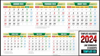 Kalender 2024 Lengkap Dengan Hari Libur Nasional Master [upl. by Ettezus414]