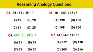 Reasoning Analogy  Resoning Questions  Reasoning Practice Set  Analogy Previous year question [upl. by Fabian370]