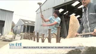 MADE IN FRANCE  Brut ou sculpté ce breton fait du granit son affaire [upl. by Oirelav]