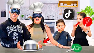 Cocinando receta de TIKTOK para KIMA y JUANITO con los APPLE VISIÓN PRO 👨🏻‍🍳 Juan de Dios Pantoja [upl. by Nodnerb]