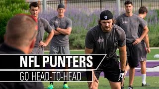 NFL Punters Compete HeadToHead  Kohls Kicking [upl. by Licastro]