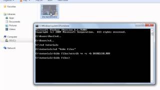 How to hide filesfolder in windows with CMDDOS or command prompt [upl. by Anekam]