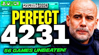 Peps PERFECT 4231 FM24 Tactics  56 Games Unbeaten  Best FM24 Tactics [upl. by Rediah]