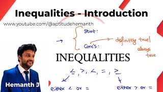 Inequalities  Introduction [upl. by Michaella540]