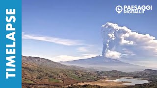 Eruzione Vulcano Etna 12 Marzo 2021 in TimeLapse [upl. by Kenneth]