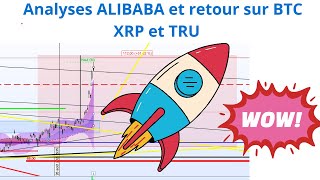 Analyses ALIBABA avec un mouv de lespace et retour sur BTC TRU et XRP qui confirme aussi en hebdo [upl. by Stevie]