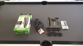 CONAIR SIMPLE CUT 12 PC HOME HAIRCUTTING KIT UNBOXING CUSTOMER REVIEW AND DEMONSTRATION [upl. by Llenrrad]