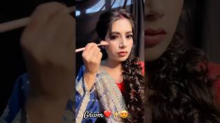 Ready for Navratri puja🥰grwm makeup hack hairstyle navratri shortsfeed music song tseries [upl. by Naul]