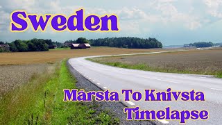 Driving in Sweden Märsta To Knivsta Timelapse [upl. by Sorodoeht]