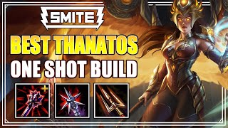 ONLY THANA BUILD YOU NEED  Smite Thanatos Jungle Gameplay [upl. by Schifra]