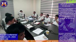 DPWH Apayao 2nd DEO Procurement LS Live Stream [upl. by Justis]