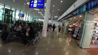 Gibraltar Airport  Inside The Terminal and Boarding [upl. by Ahsiena]