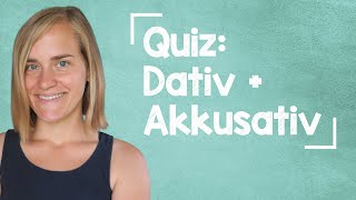 BIG GERMAN QUIZ Akkusativ  Dativ  87 Questions  A1A2 with Jenny [upl. by Aimat549]