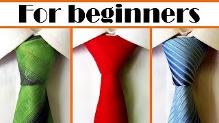 How to tie a tie  3 simple Necktie knots easy to tie [upl. by Kristien609]