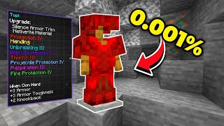 I Found Minecraft RAREST Armor in Survival [upl. by Acinimod]