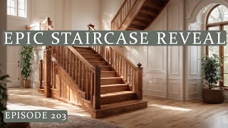 Carpentry Skills Unveiled Staircase Installation in DIY Home Build [upl. by Treblih74]