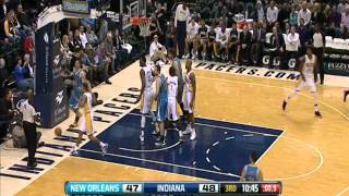 Roy Hibbert ALL 11 Blocks vs Hornets  112112 [upl. by Hadeehuat]