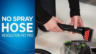 What to do if no spray is coming from the hose on ProHeat 2X® Revolution™ Pet Pro  BISSELL [upl. by Enitsyrhc312]