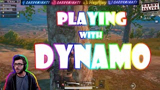 PLAYING WITH DYNAMO  CARRYMINATI  PUBG MOBILE HIGHLIGHTS [upl. by Hanahsuar]