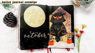 🎃 Mi portada y calendario de OCTUBRE  Bullet Journal ✨ [upl. by Barina41]