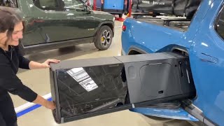 Rivian R1T and its amazing camp kitchen  Walkthrough [upl. by Klimesh]