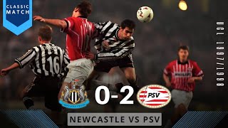 NEWCASTLE vs PSV EINDHOVEN 02 • UCL 19971998 • JAAP STAM NILLIS TOMASSON JOHN BARNES [upl. by Pascal938]