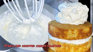 The perfect recipe for stabilized whipped cream frosting cakenthings whippedcream howto frosting [upl. by Aleel]