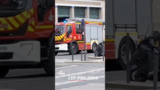 Départ FPT Pompiers de Paris  caserne Champerret  paris bspp [upl. by Dumanian]