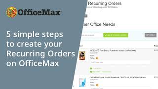 How to  Create a Recurring Order [upl. by Rahs]