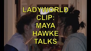 LADYWORLD CLIP MAYA HAWKE TALKS LEADERSHIP DYNAMICS IN SURREAL POSTAPOCALYPTIC SUSPENSE FILM [upl. by Idolem]