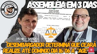 💣BOMBA⚖️JUSTIÇA DÁ 3 DIAS PARA CEARÁ MARCAR NOVA quotAGEquot SOB PENA DE MULTA DE R100 MIL AO PRESIDENTE [upl. by Ahseem]