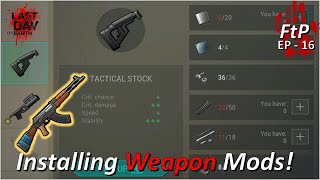 Installing Weapon Mods  more Settlement Building  EP 16  Free to Play LDoE Survival [upl. by Larual]