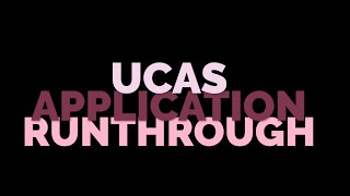 20232024 UCAS Application Walkthrough [upl. by Verdha]