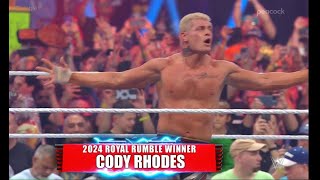 WWE Royal Rumble 2024  Cody Rhodes WINS  CM PUNK Review Vince McMahon [upl. by Charil]