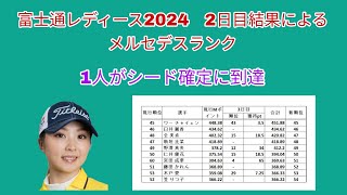 富士通レディース 20242日目結果によるメルセデスランク変動。 [upl. by Silda]