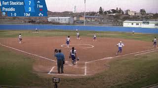 Presidio vs Fort Stockton Softball Game 2132024 [upl. by Tammany]