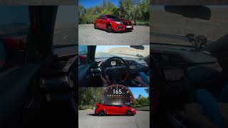 STOCK 320 HP Honda Civic TypeR  Exhaust Sound  100200 kmh Acceleration [upl. by Maharba]